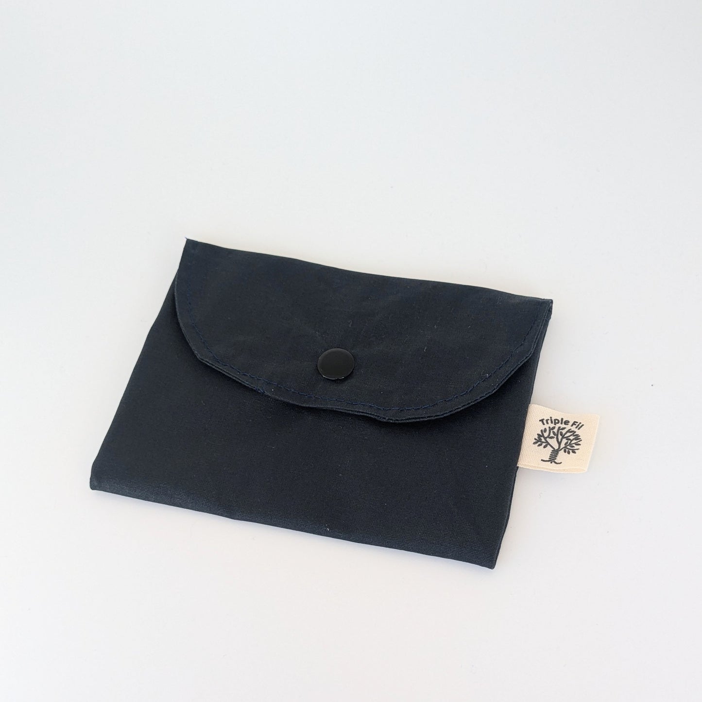 Pochette à savon coton enduit - bleue nuit