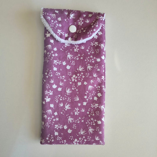 Protège brosse à dent violet et blanc