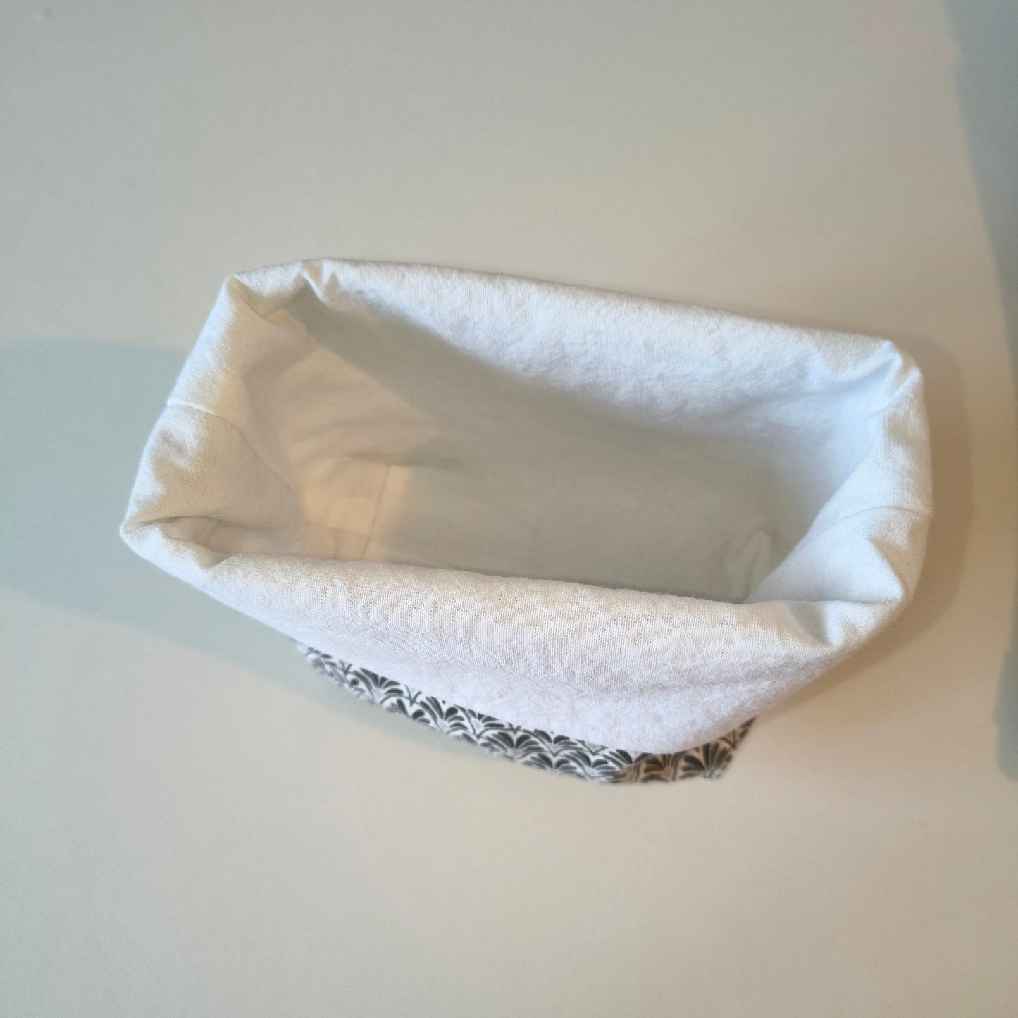 Panière à lingettes - éventails noirs