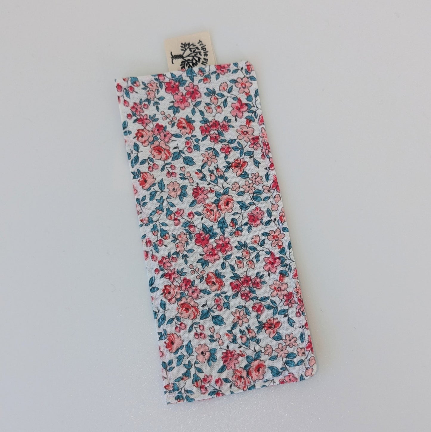 Marque page fleuri roses