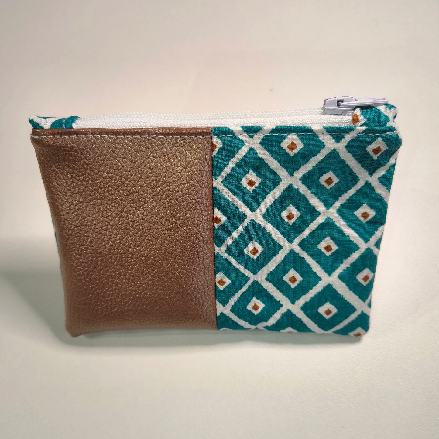 Porte-monnaie bleu/simili cuir