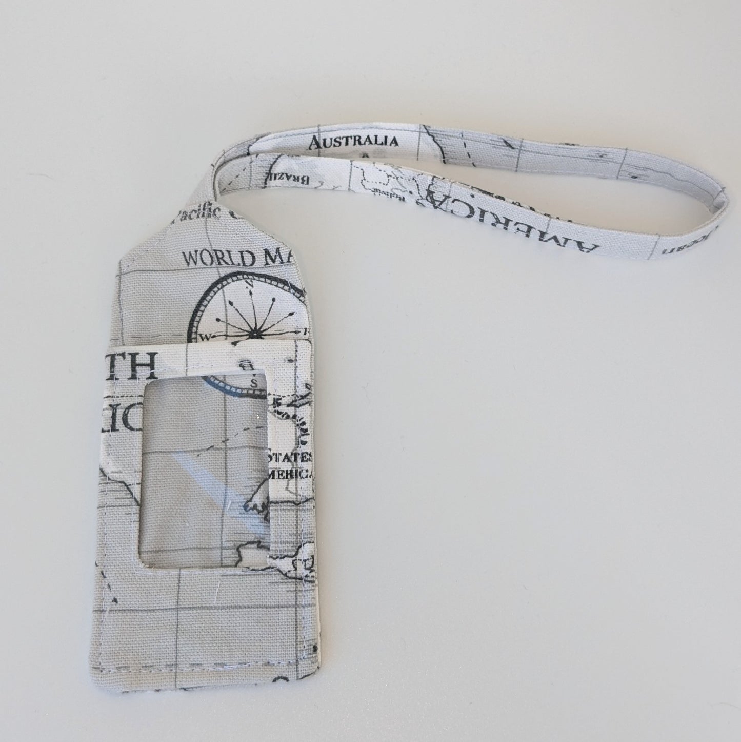 Étiquette bagage map monde 2