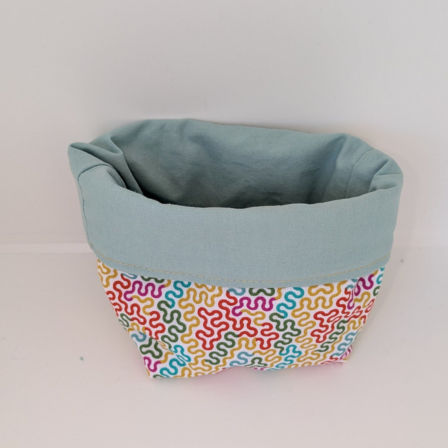 Panière à lingettes - graphique bleue