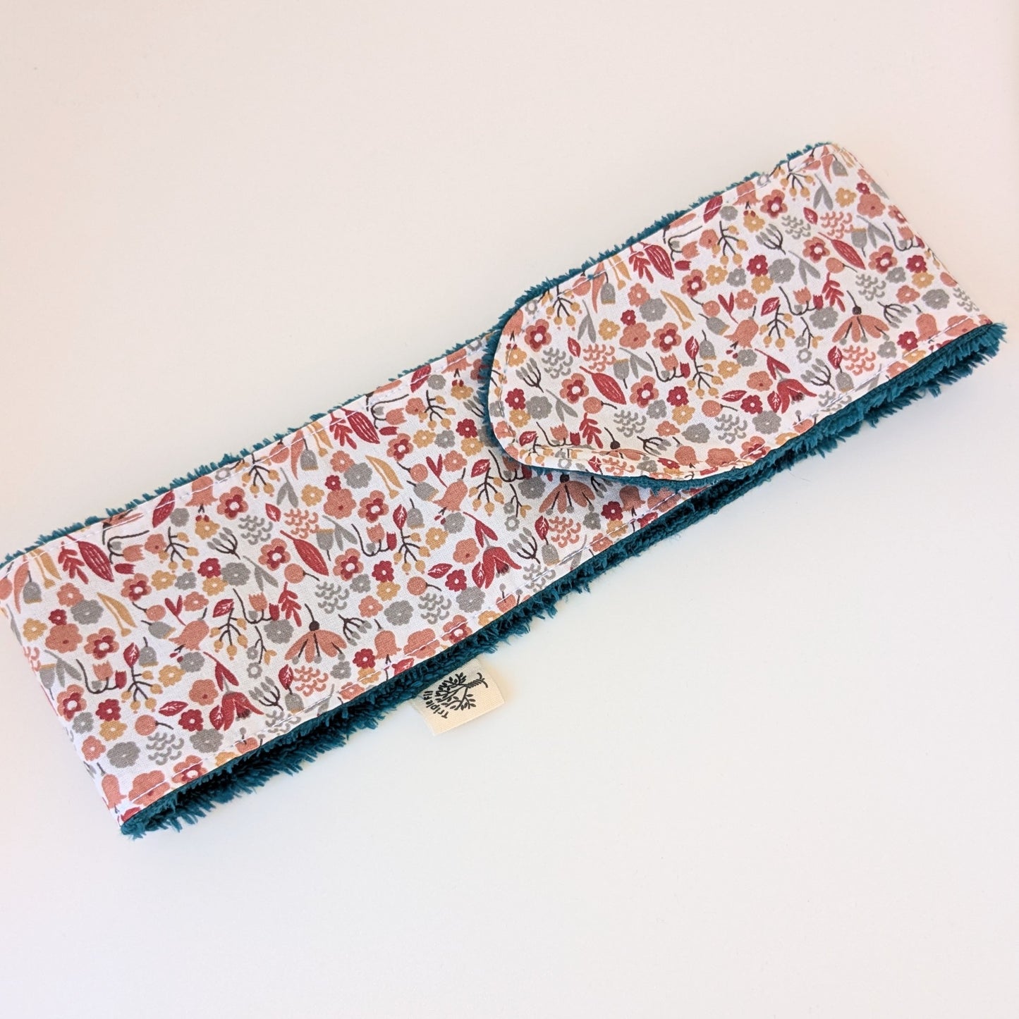 Bandeau de soin fleuri - bleu nuit
