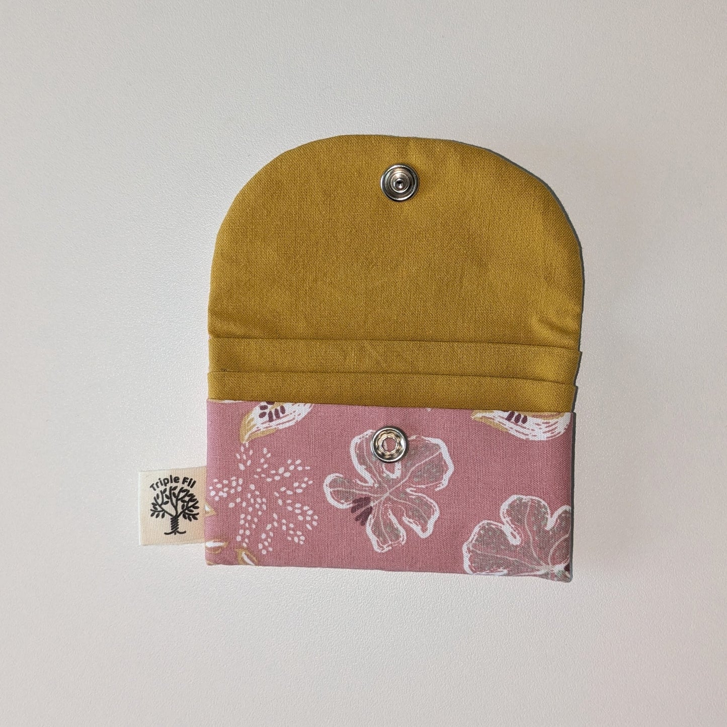 Porte carte - rose/ocre