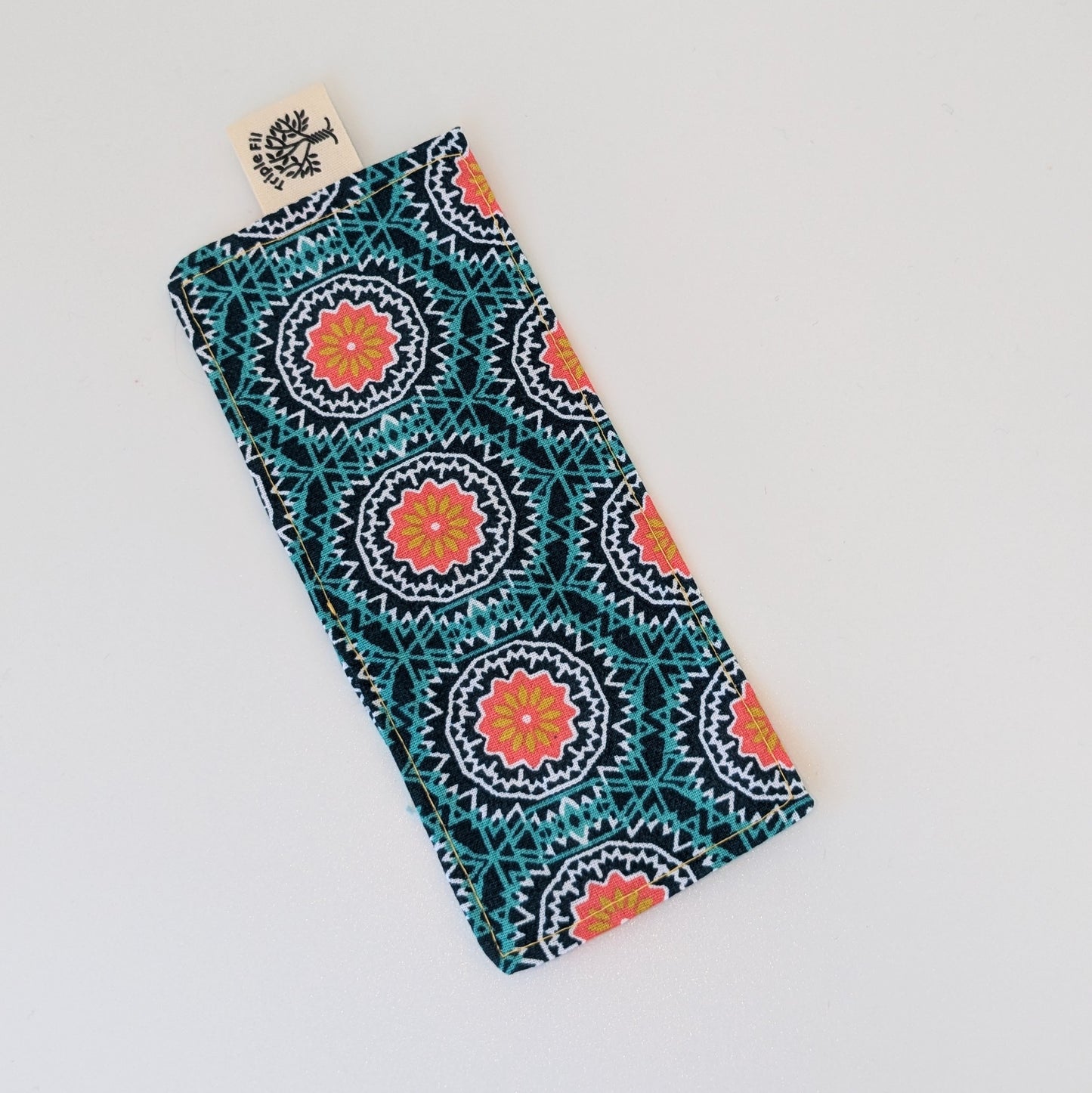 Marque page graphique bleu / rouge