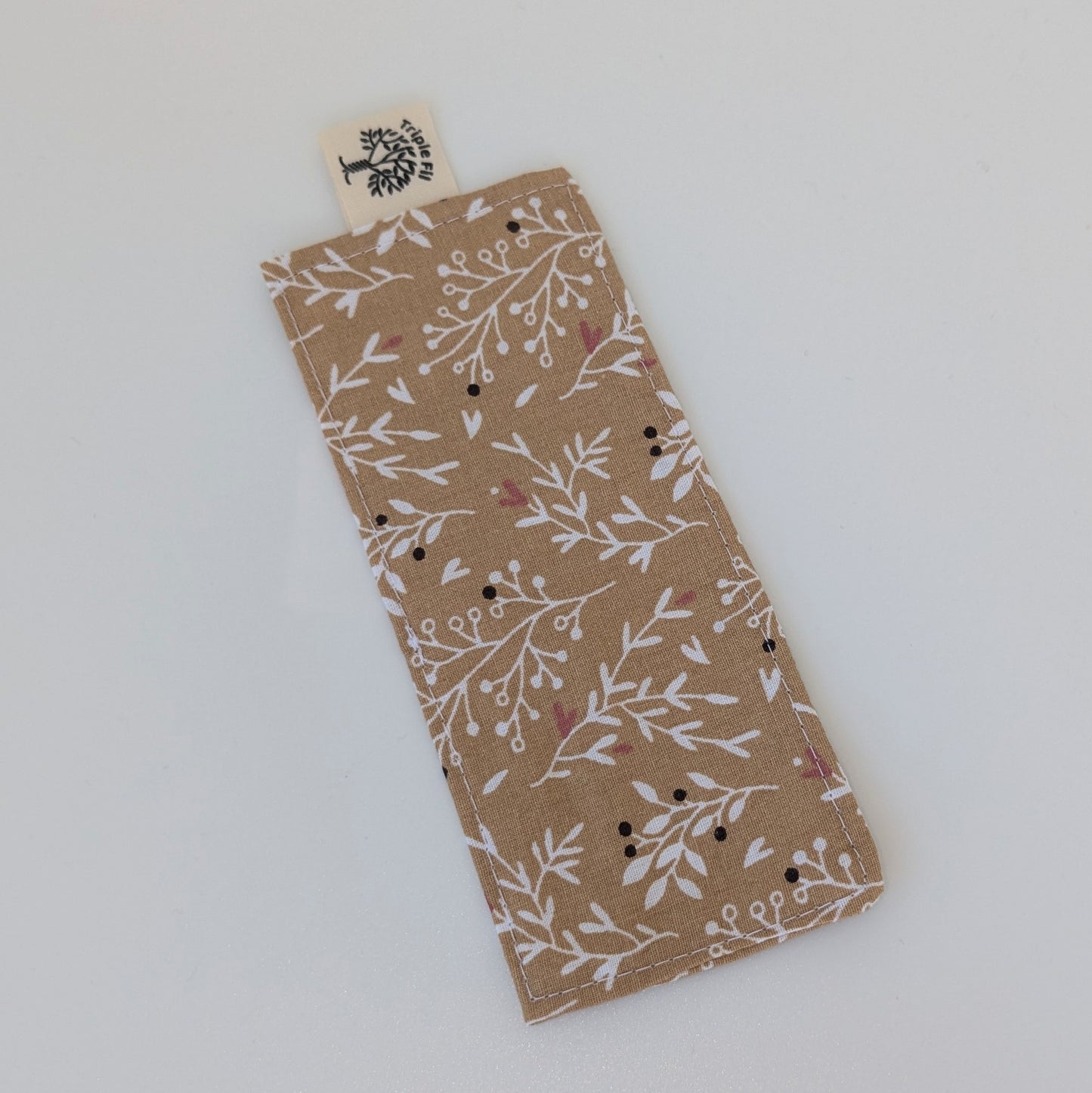 Marque page fleuri camel