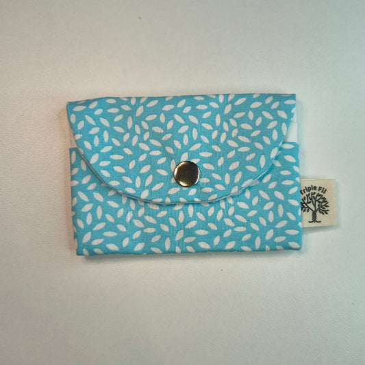 Porte cartes - bleu turquoise