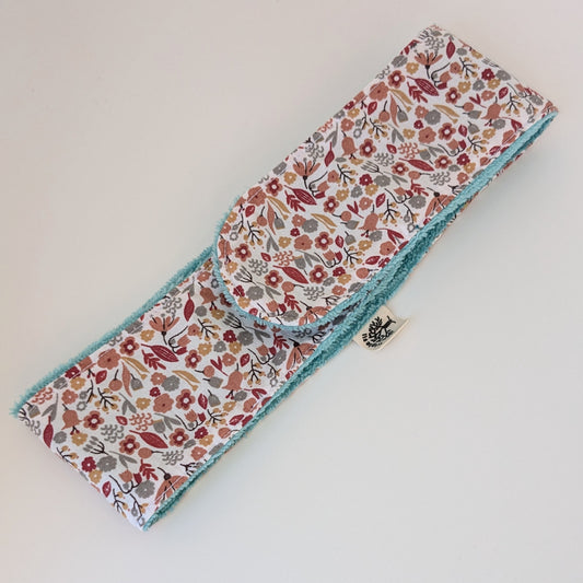 Bandeau de soin fleuri - bleu ciel
