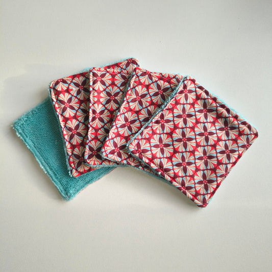 Lingettes démaquillantes x5 - graphique rouge