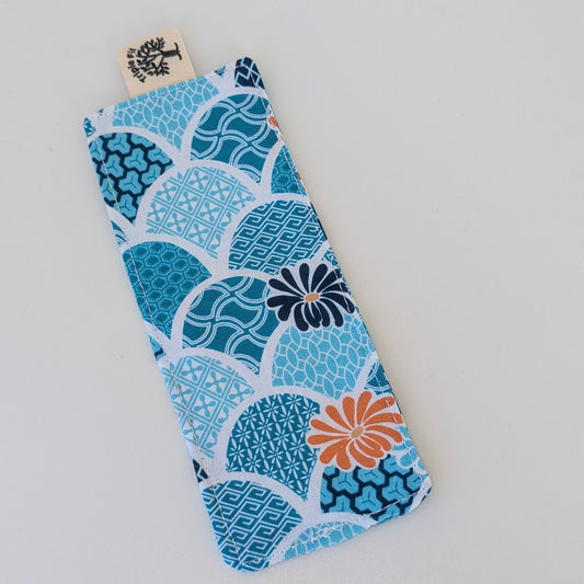 Marque page bleu