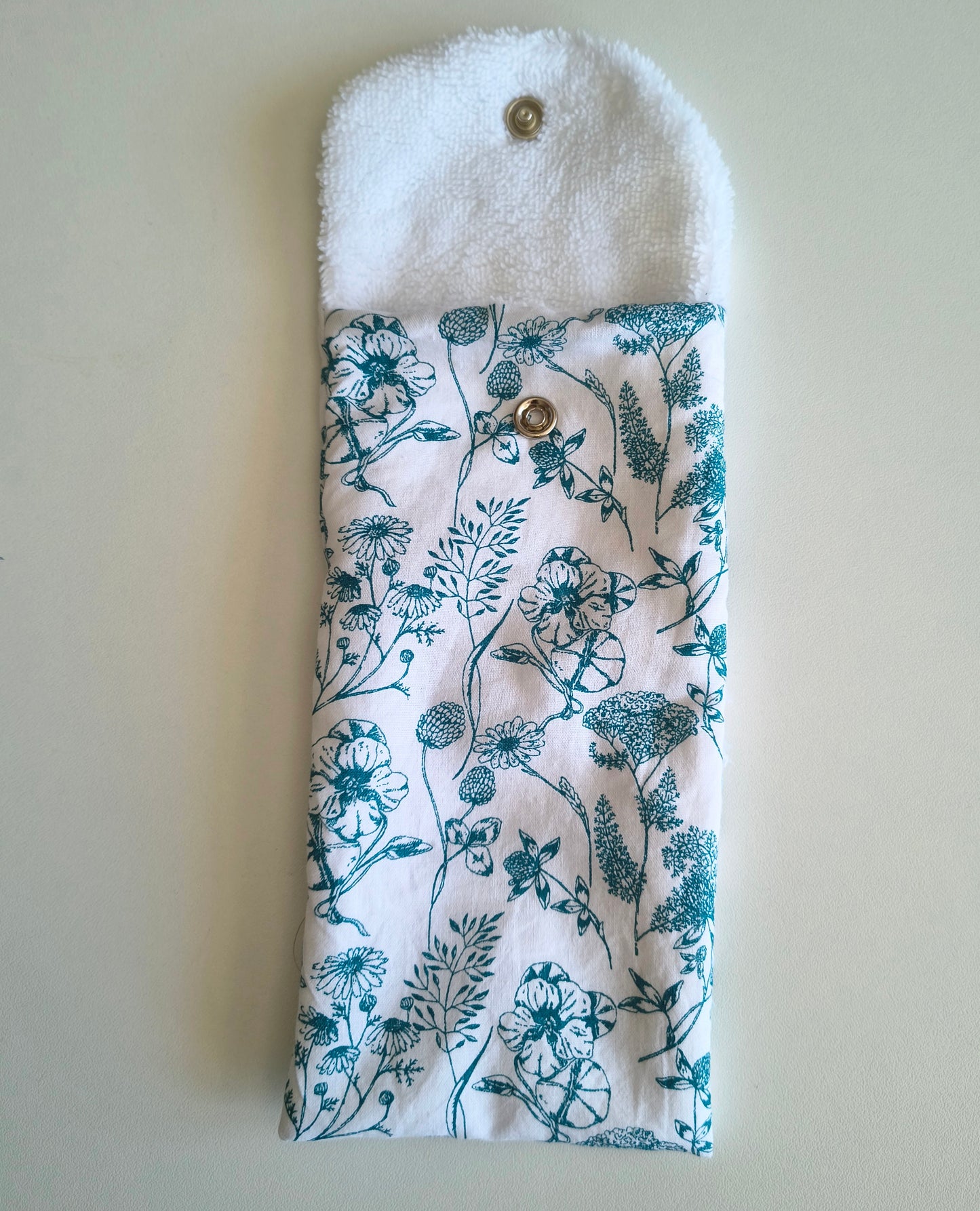 Protège brosse à dent bleu et blanc