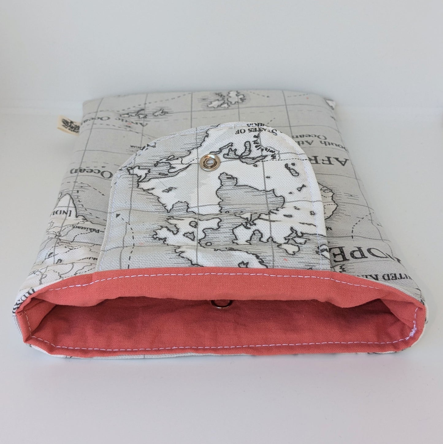 Pochette à livre grand format - map monde