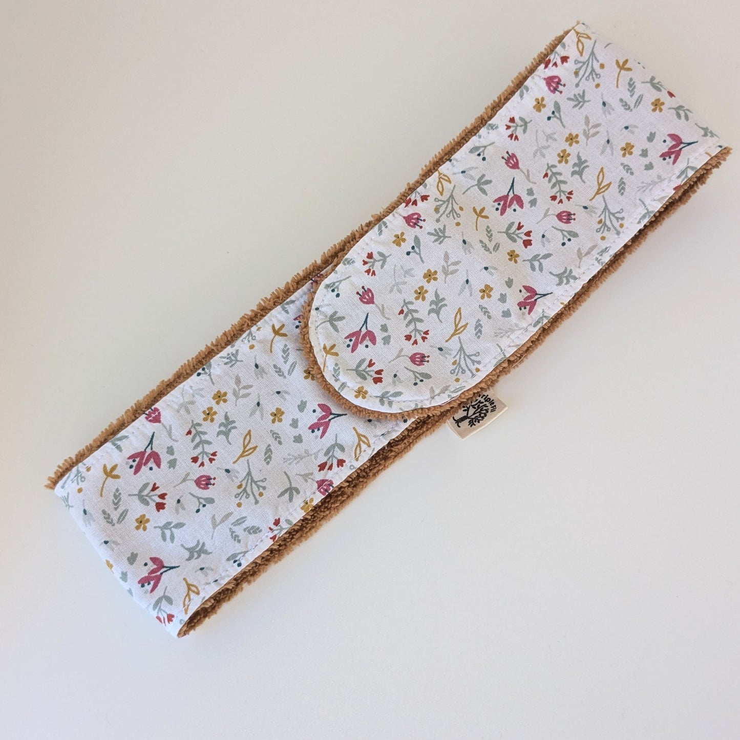 Bandeau de soin fleuri - camel