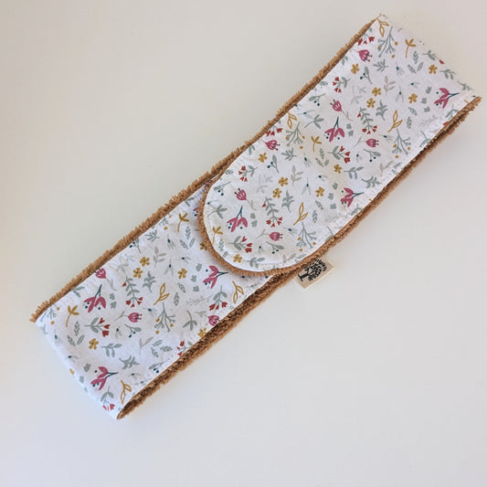 Bandeau de soin fleuri - camel
