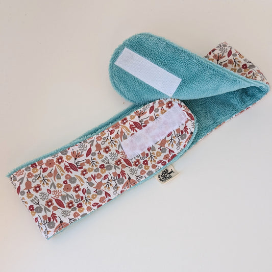 Bandeau de soin fleuri - bleu ciel