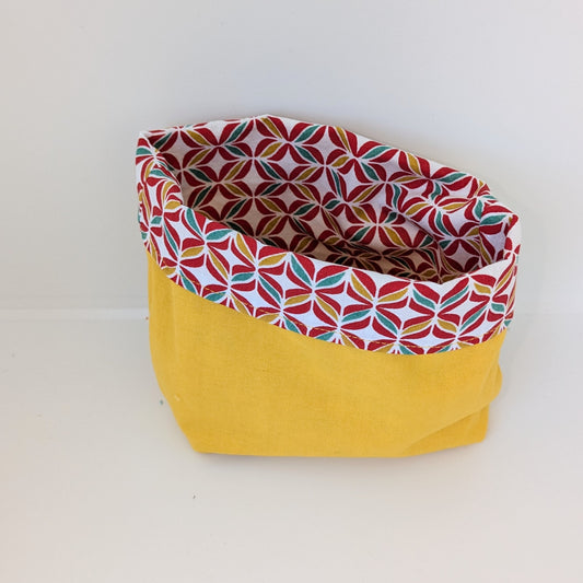 Panière à lingettes -  graphique jaune