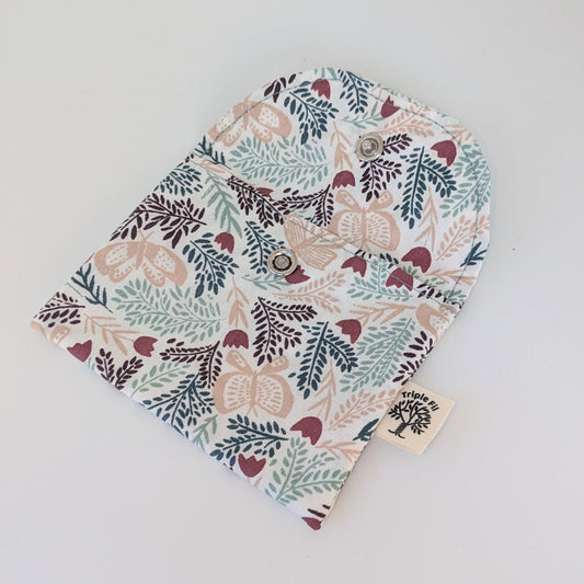 Pochette à savon coton enduit - papillon