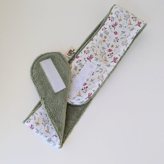 Bandeau de soin fleuri - vert