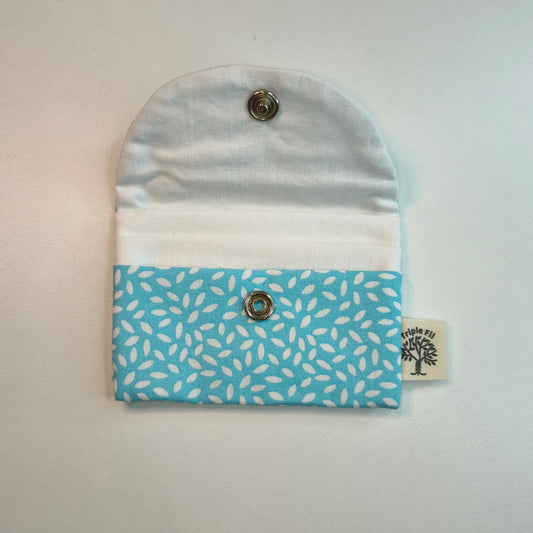 Porte cartes - bleu turquoise