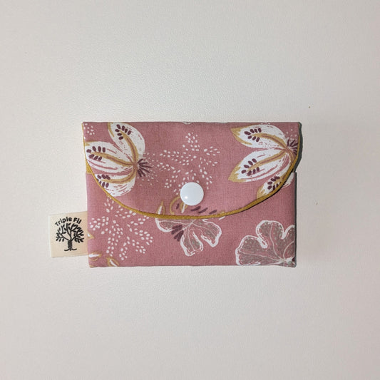 Porte carte - rose/ocre