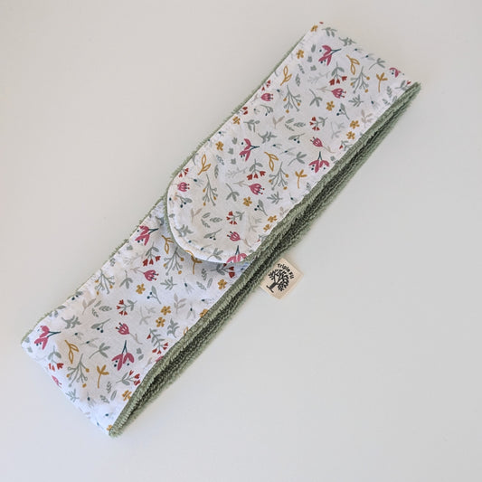 Bandeau de soin fleuri - vert