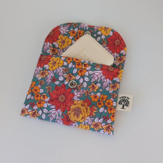 Pochette à savon coton enduit