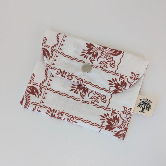 Pochette à savon coton enduit