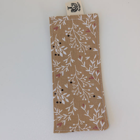 Marque page fleuri camel